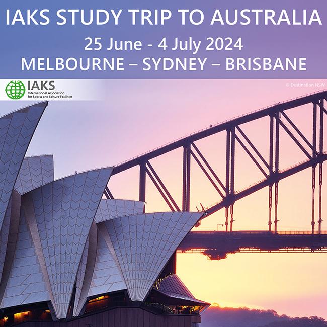 2024 IAKS Study Trip Australia Flyer Cover